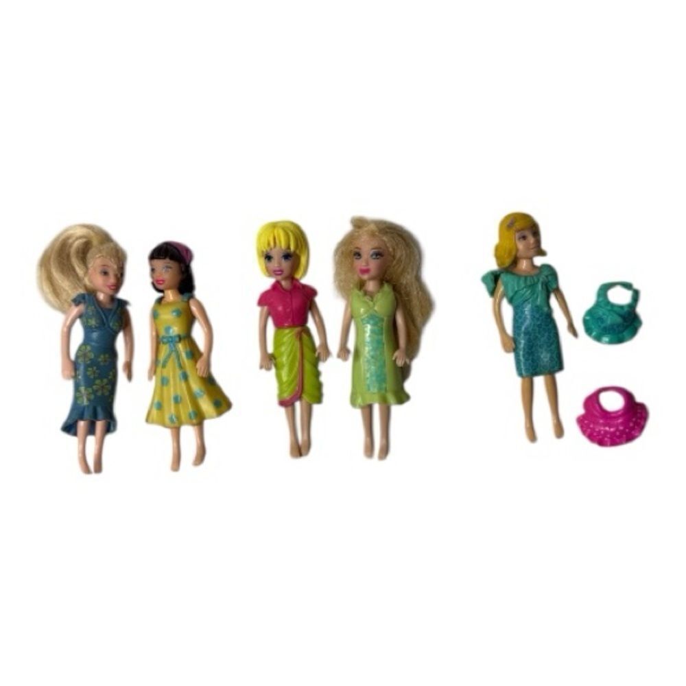 Polly Pocket Vintage Set of Five Dolls.
